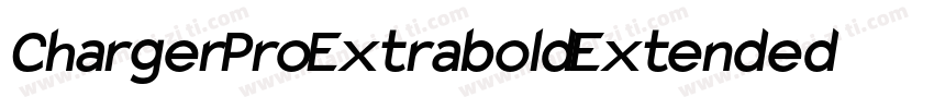 Charger Pro Extrabold Extended字体转换